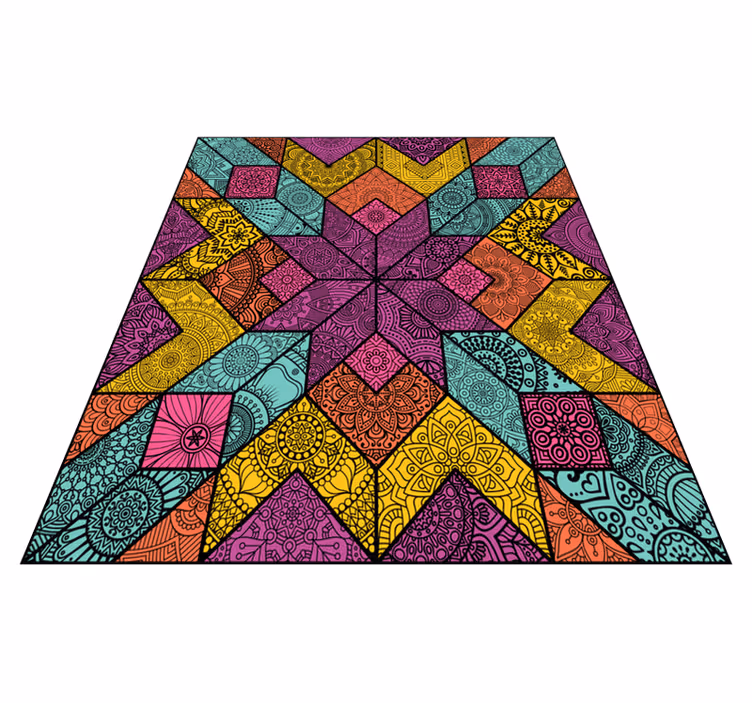 Vinil podovi geometrijski šareni geometrijski elementi - TenStickers