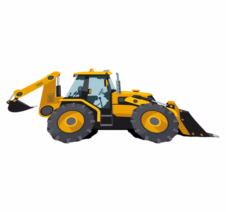Vinil podovi djeca realistični traktor - TenStickers