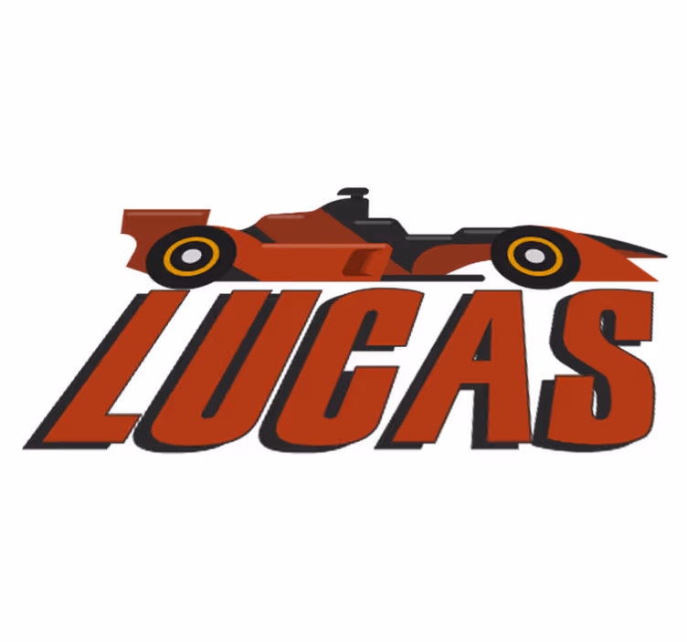 Vinil podovi djeca s imenom f1 automobila - TenStickers