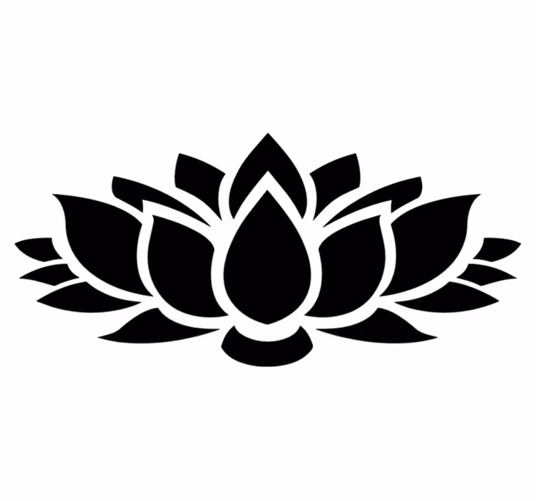 Vinil podovi spavaća soba lotus jednostavni - TenStickers