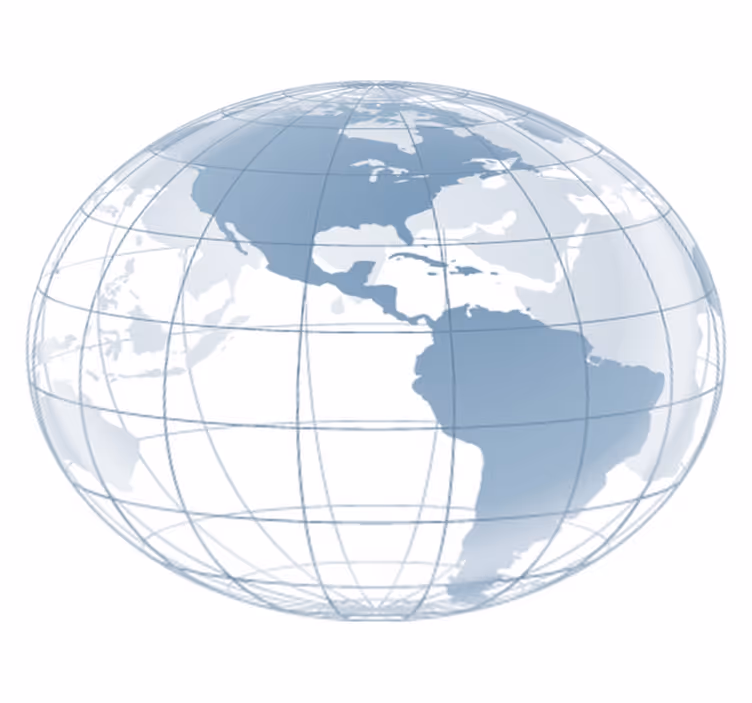 Vinil podovi spavaća soba mapa plave amerike - TenStickers