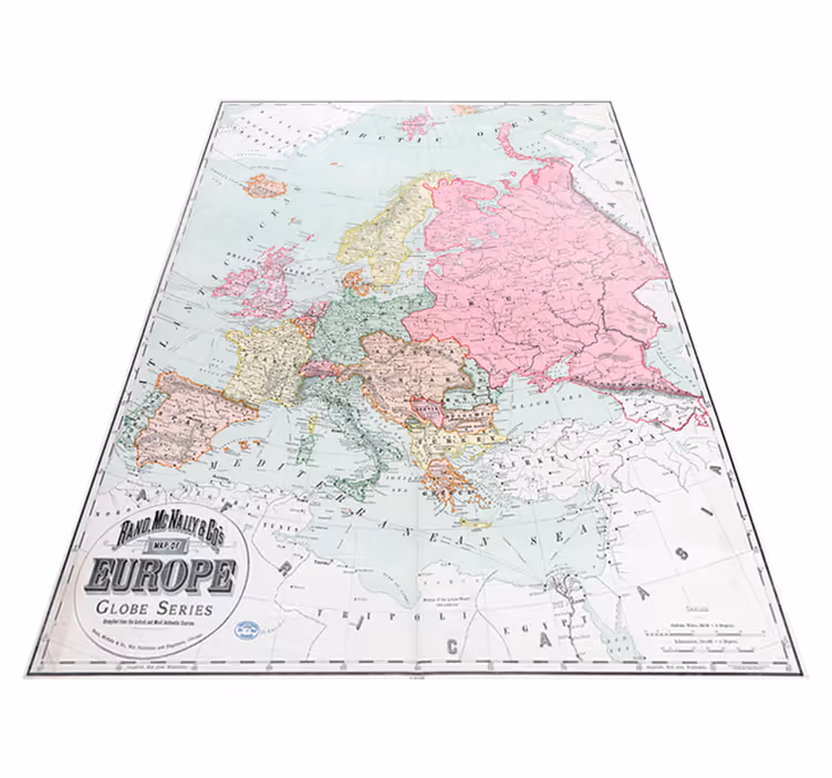 Vinil podovi karta svijeta mapa europe 1900 - TenStickers