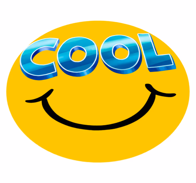 Vinil podovi djeca cool smiley skateboard - TenStickers