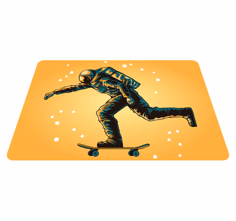 Vinil podovi djeca astronaut na skateboardu - TenStickers