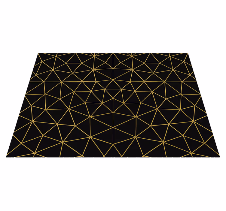Vinil podovi geometrijski midnight gold mreža - TenStickers