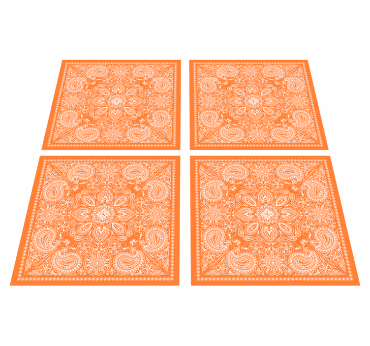 Vinil podovi za kupatilo paisley pločice - TenStickers