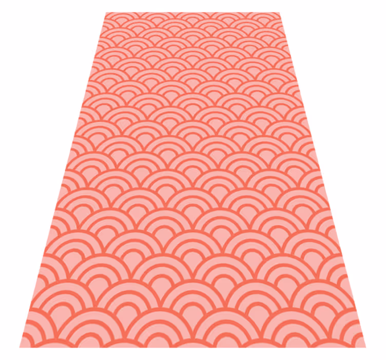 Vinil podovi za kupatilo u boji living coral - TenStickers
