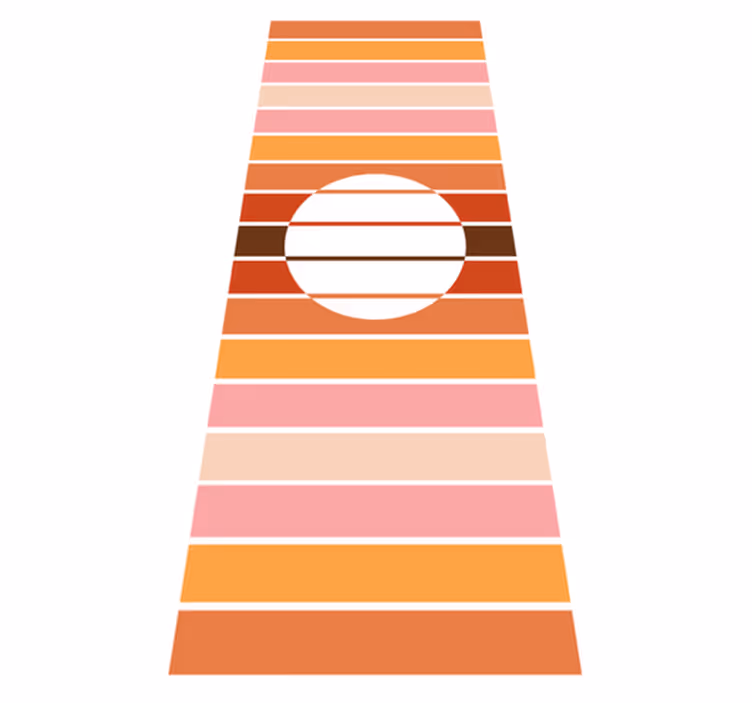 Vinil pod u kuhinji s motivom sunca iz 70-ih - TenStickers