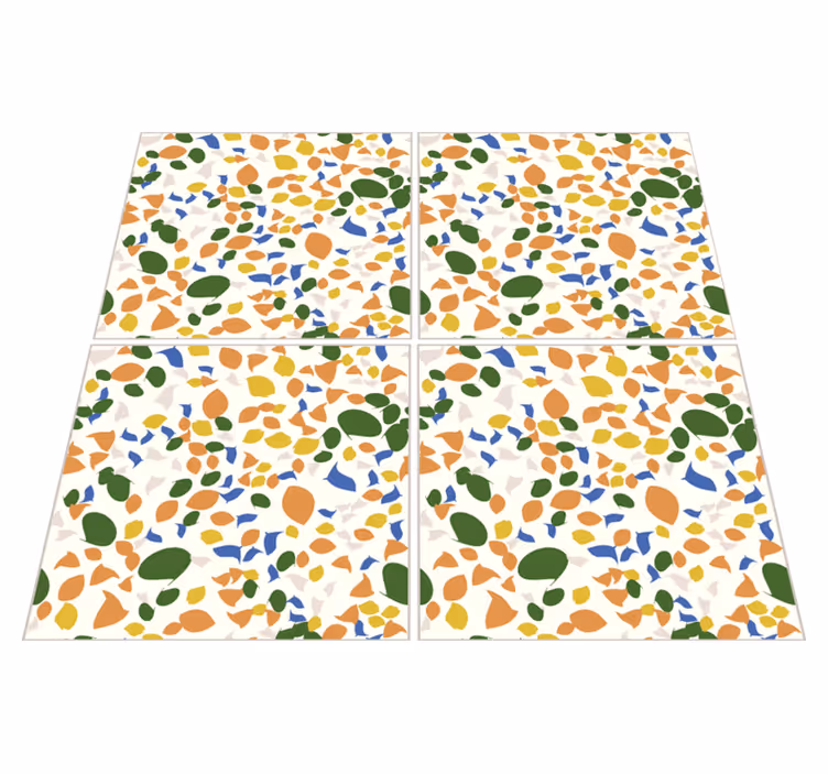 Vinil pod u kuhinji s terrazzo pločicama - TenStickers