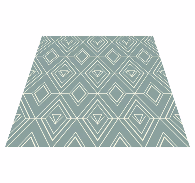 Vinil pod u kuhinji s art deco geometrijskim uzorkom - TenStickers