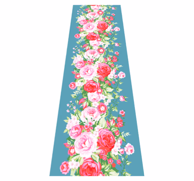Vinil podovi spavaća soba u tirkiznom shabby chic uzorku - TenStickers