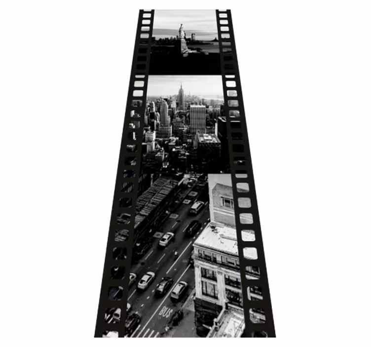 Vinil podovi spavaća soba nyc foto tapet kolaž - TenStickers