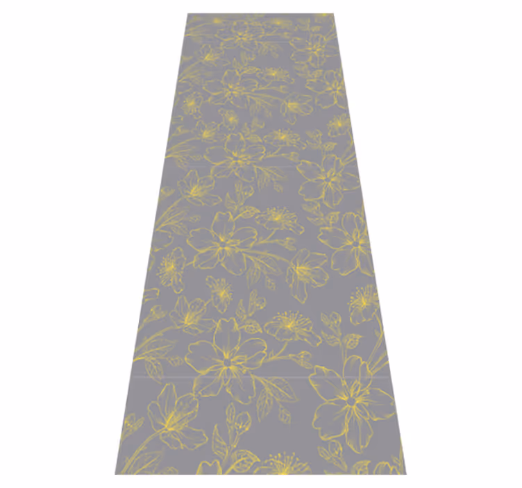 Vinil podovi spavaća soba u pantone floral boji - TenStickers
