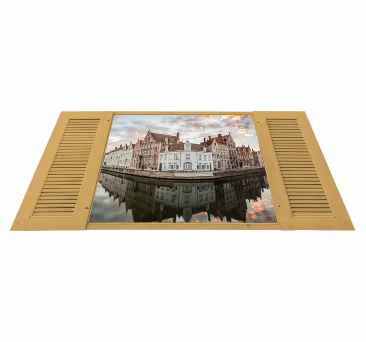 Vinil podovi spavaća soba foto iz brugesa - TenStickers