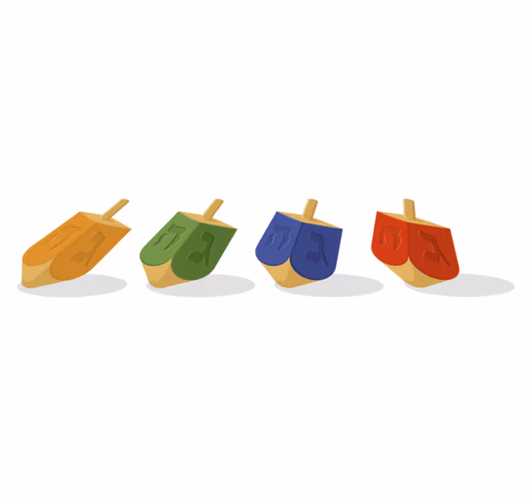 Vinil podovi spavaća soba dreidel - TenStickers