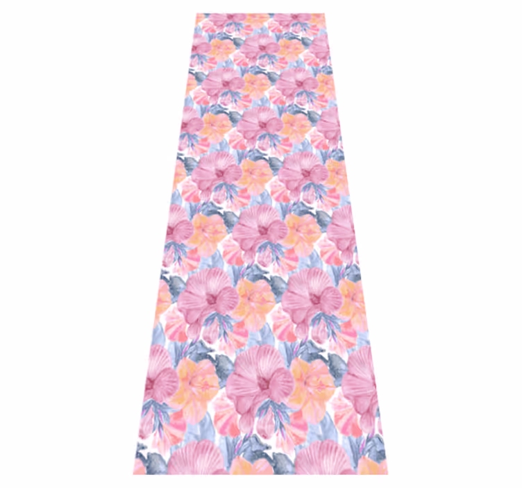 Vinil podovi priroda vodencolor mallow - TenStickers