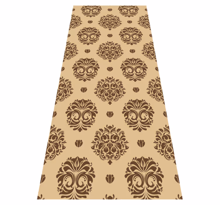 Vinil podovi berba bež vintage damask stil - TenStickers