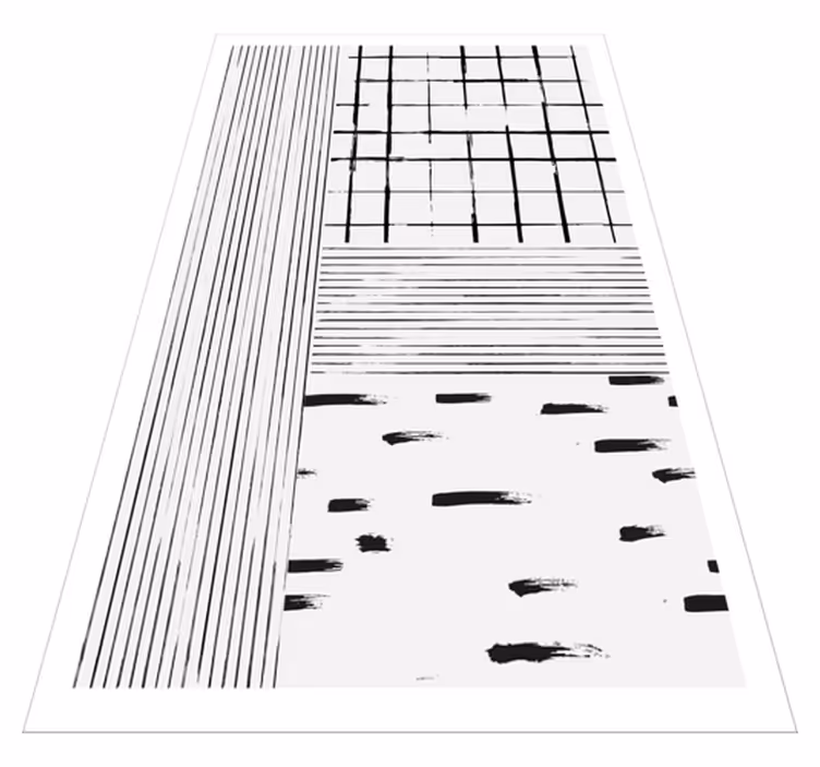 Vinil podovi moderan s crnim linijama - TenStickers