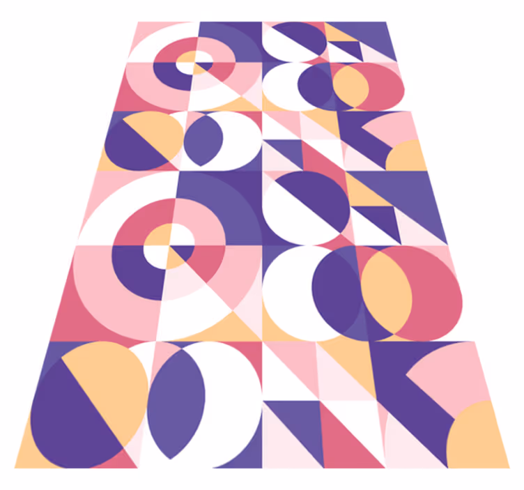 Vinil podovi moderni apstraktne geometrijske figure - TenStickers