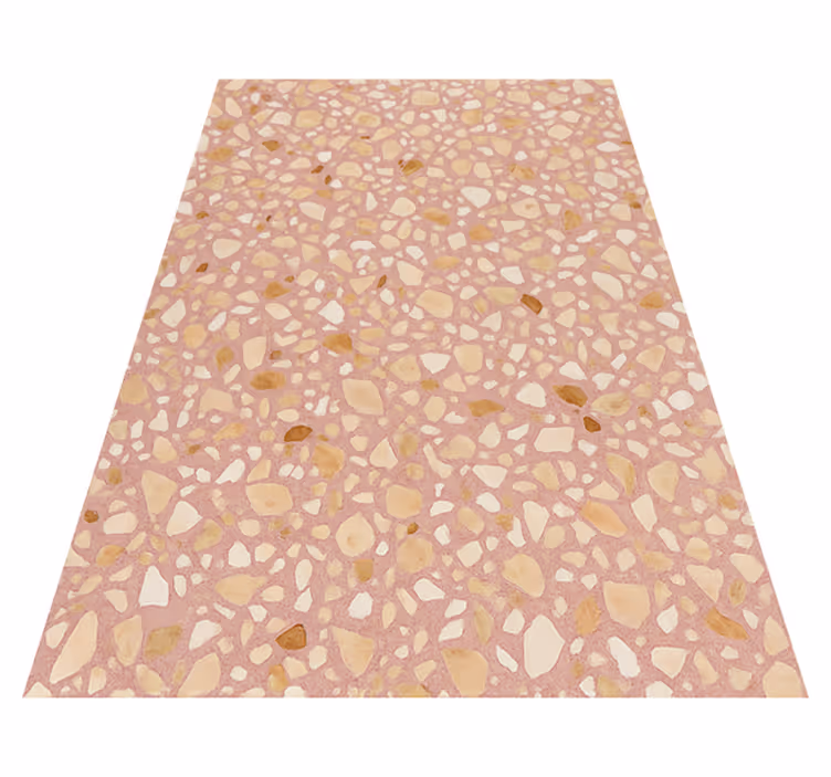Vinil podovi tekstura rose earth terrazzo - TenStickers