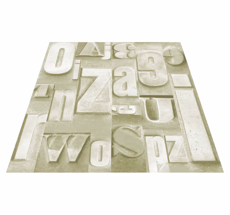 Vinilne prostirke s frazama u 3d industrijskom stilu - TenStickers