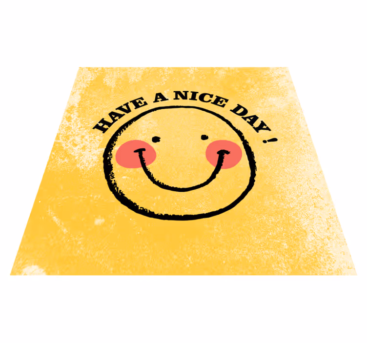 Vinilne prostirke s frazama s dizajnom osmijeha - TenStickers