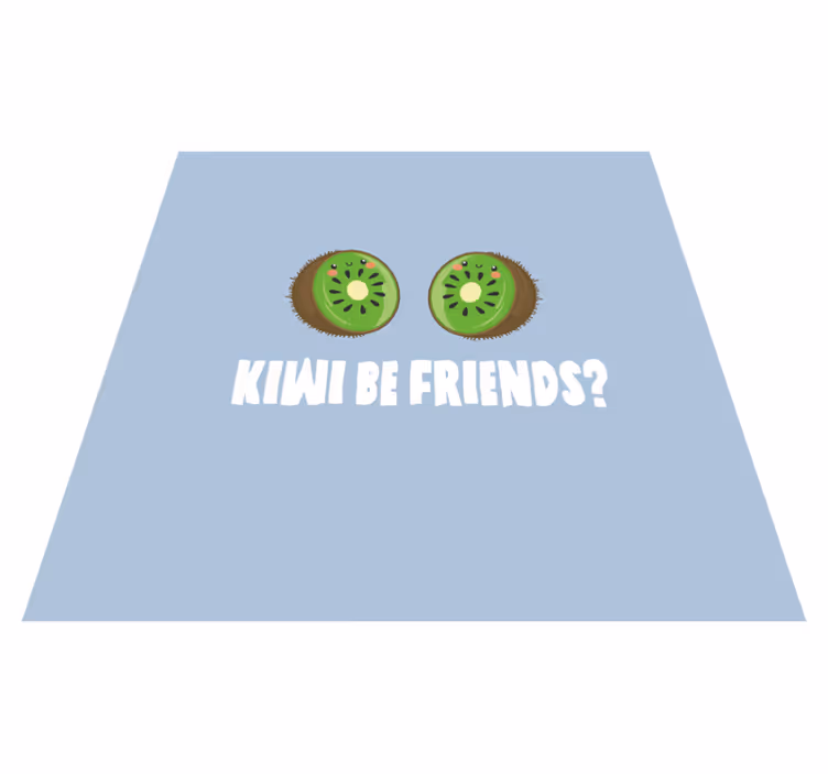 Vinilne prostirke s frazama smiješne poruke s kivijem - TenStickers