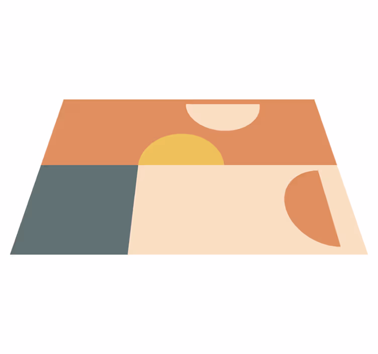 Vinil podovi geometrijski polukrugovi i pravokutnici - TenStickers