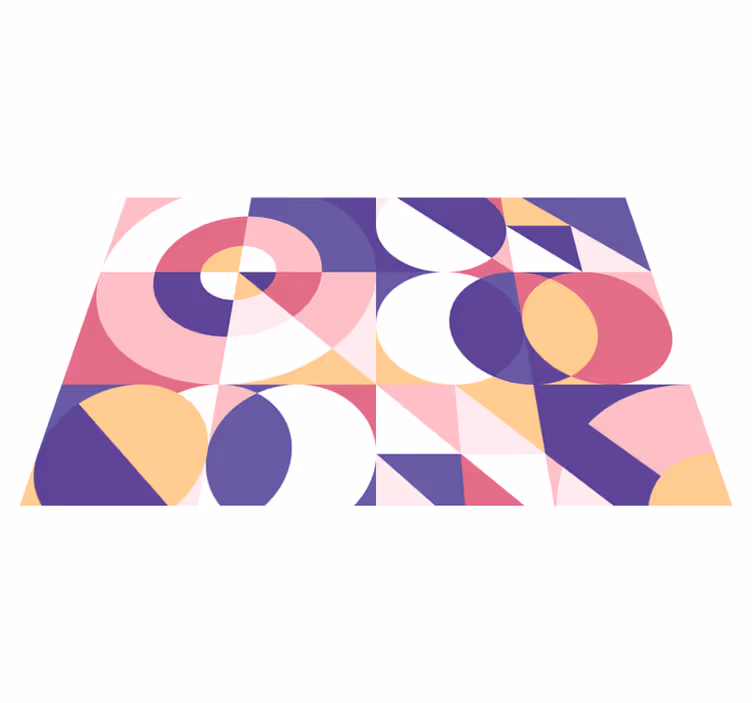 Vinil podovi geometrijski apstraktne figure umjetnosti - TenStickers