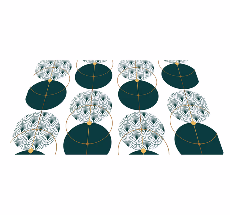 Vinil podovi geometrijski u glamuroznom stilu - TenStickers