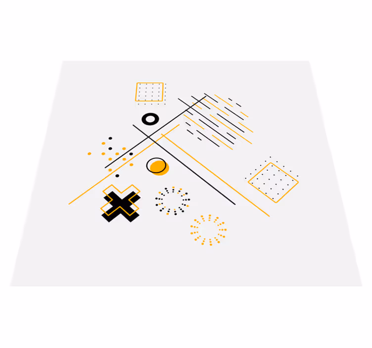 Vinil podovi geometrijski koncentrični krugovi - TenStickers