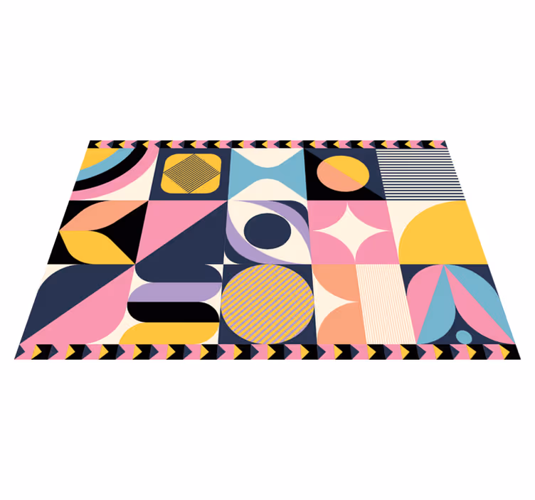 Vinil podovi geometrijski s višefiguralnom geometrijom - TenStickers