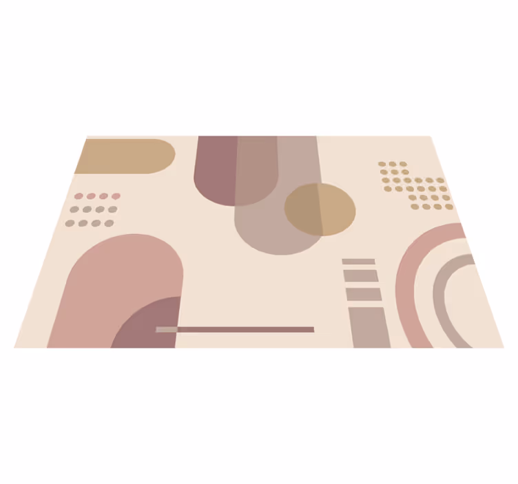 Vinil podovi geometrijski sivo-smeđi uzorak - TenStickers