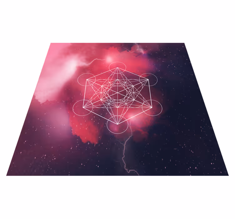 Vinil podovi geometrijski simbol metatrona - TenStickers