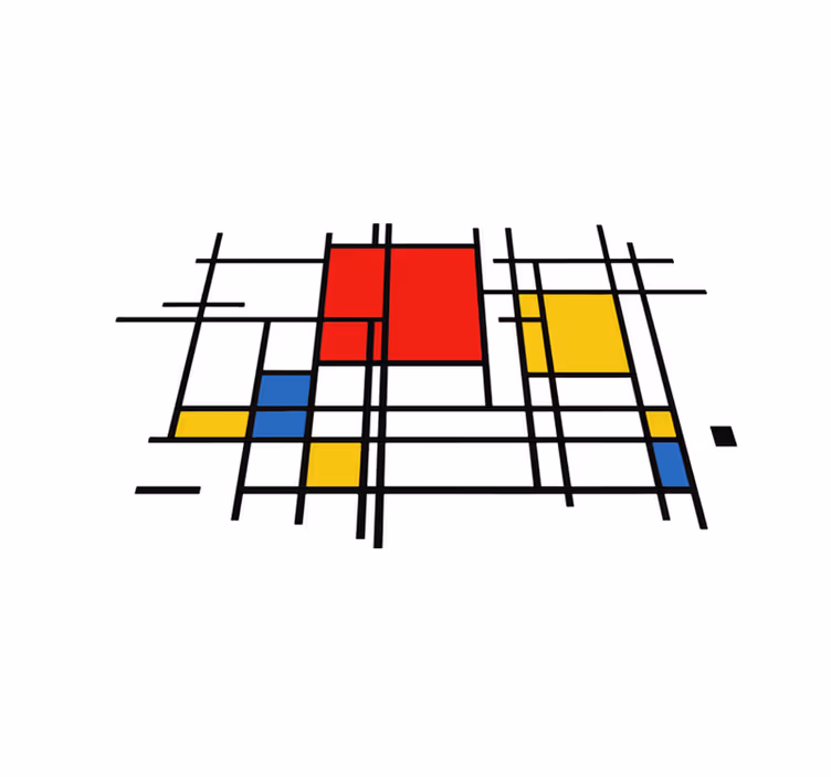 Vinil podovi geometrijski umjetnost geometrijskih linija - TenStickers
