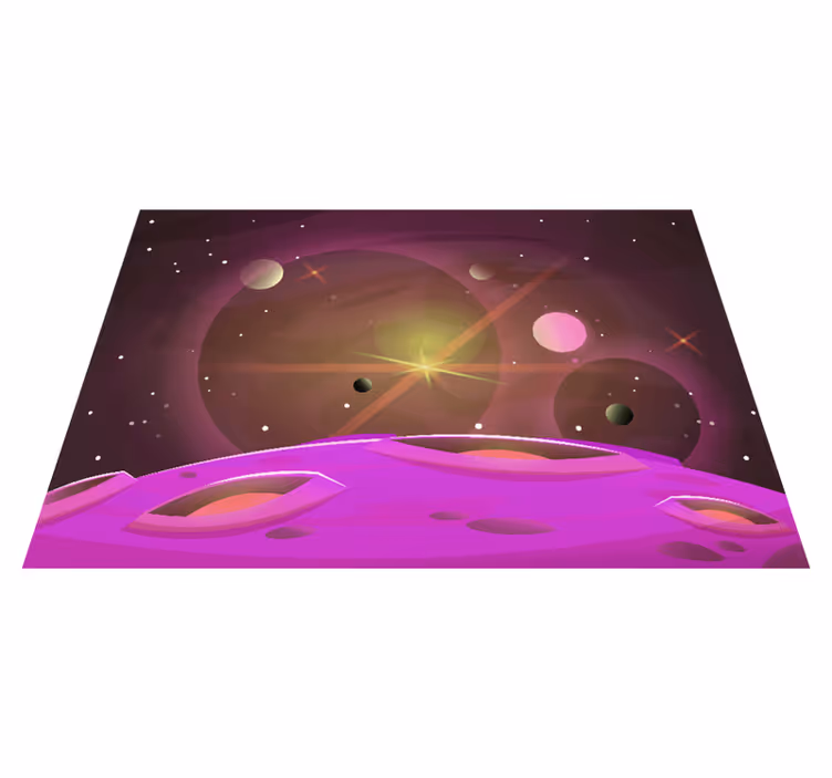 Vinil podovi djeca s futurističkim pogledom na svemir - TenStickers