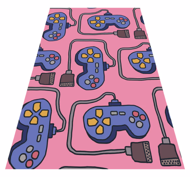 Vinil podovi igre s uzorkom retro kontrolera - TenStickers