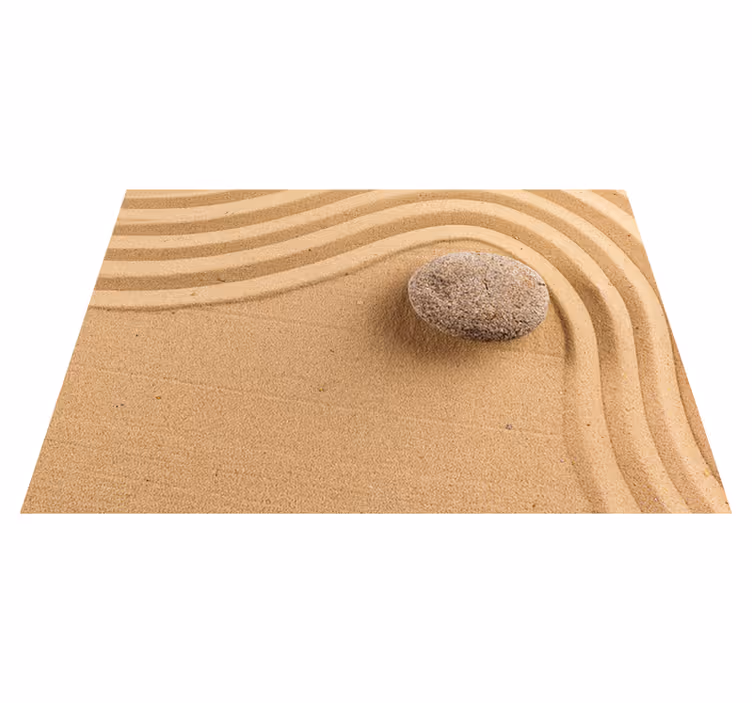 Vinil podovi bež s teksturiranom zen sferom - TenStickers