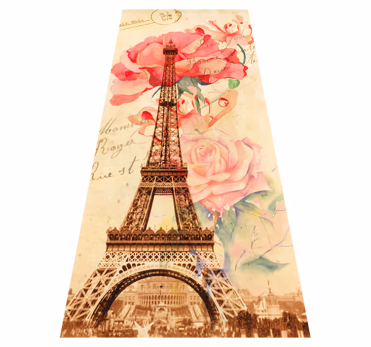 Vinil podovi bež pariz retro stil - TenStickers