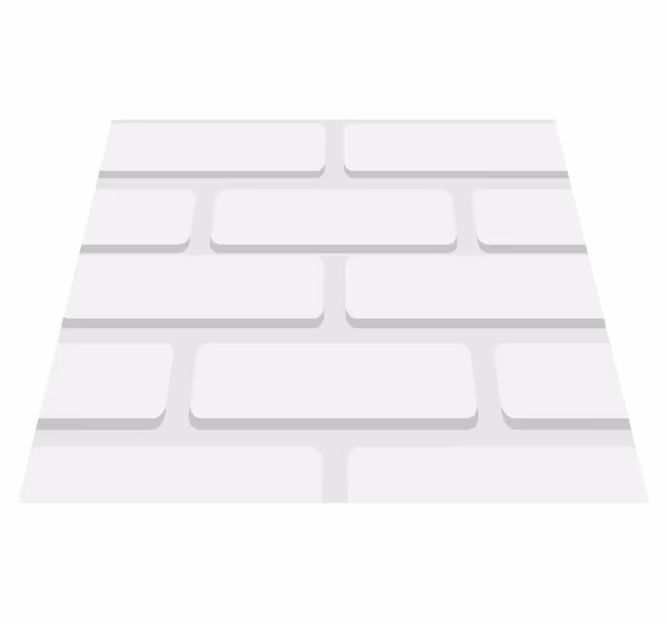 Vinil podovi bijela hvid opeka - TenStickers
