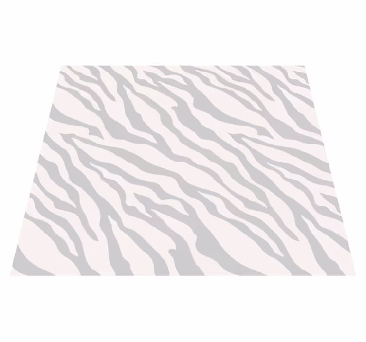 Vinil podovi bijela s uzorkom svijetlosive zebre - TenStickers