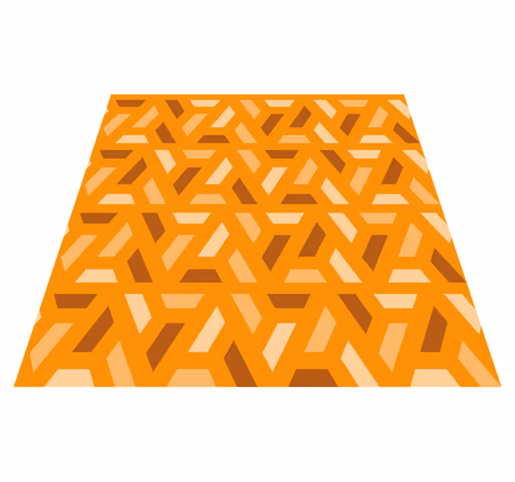 Vinil podovi naranča u geometrijskim narančastim tonovima - TenStickers