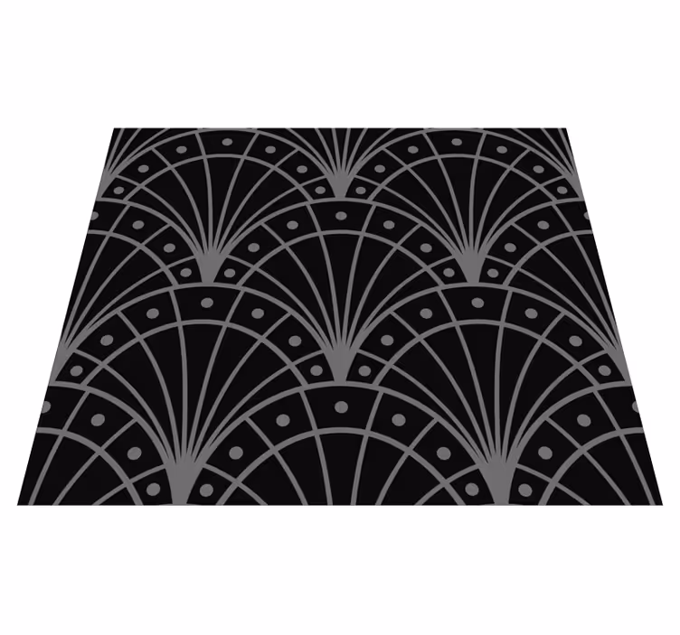 Vinil podovi crno elegantni art deco - TenStickers