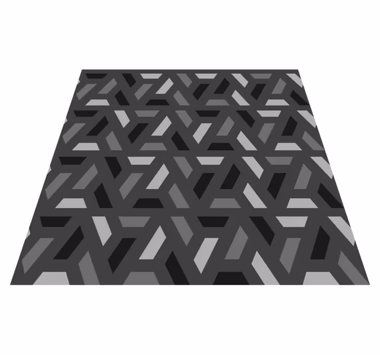 Vinil podovi crno geometrijski trokuti crne nijanse - TenStickers