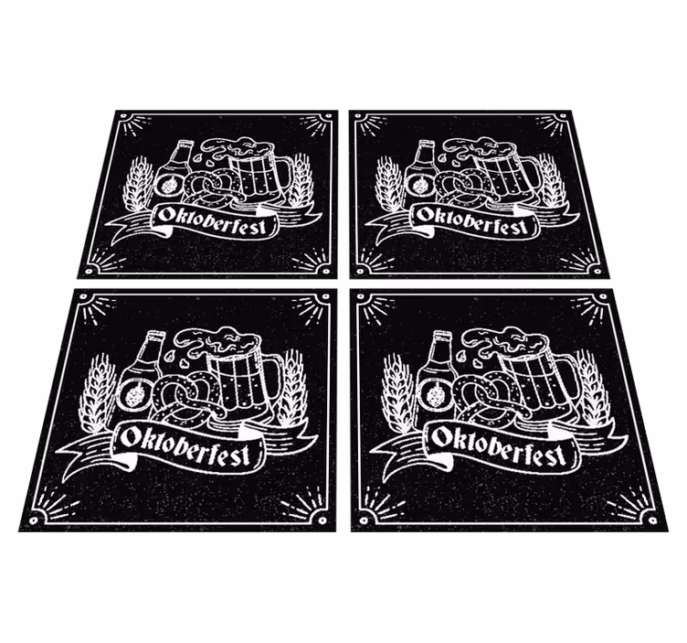 Vinil podovi crno hladno pivo s imenom - TenStickers