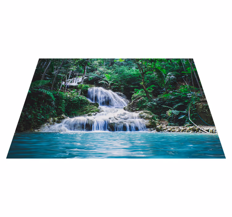 Vinil podovi zelena pozadina u tropskom stilu - TenStickers