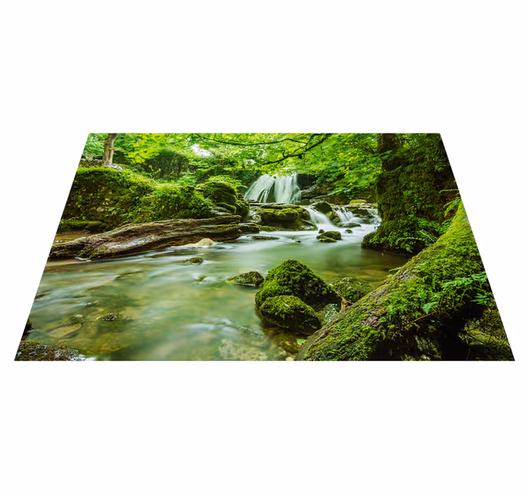 Vinil podovi zelena mirni vodopad - TenStickers