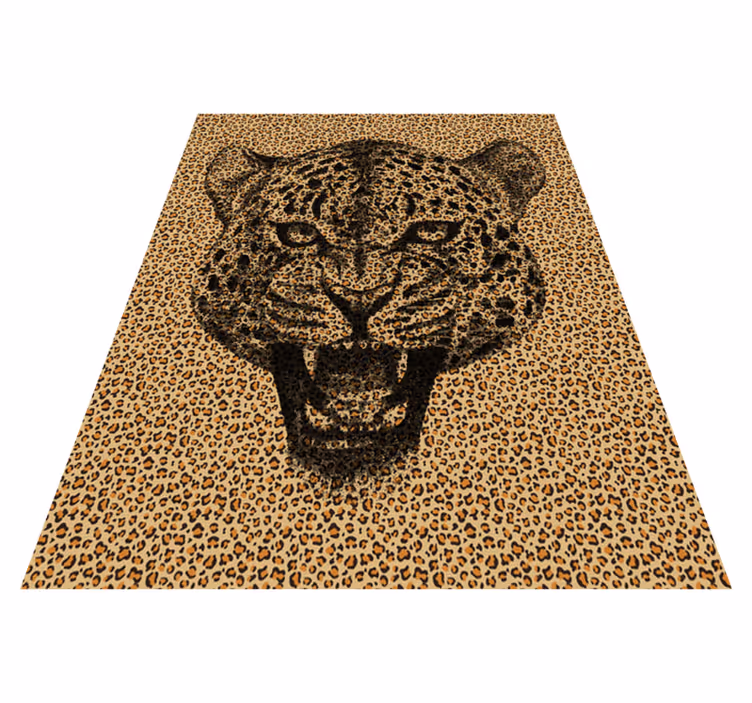 Nevjerojatna leopardna životinja print vinilne prostirke - TenStickers