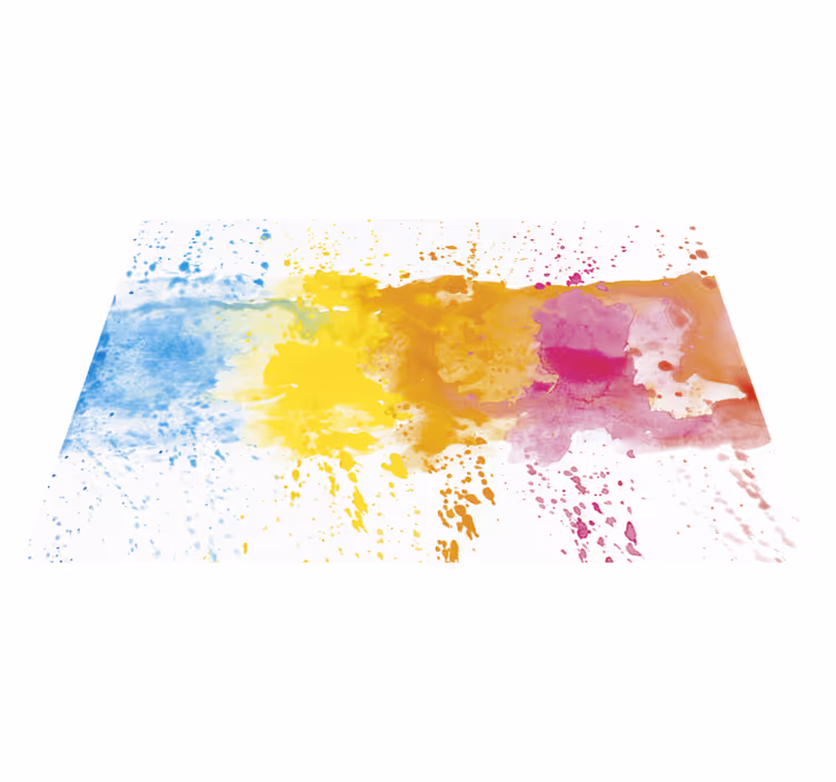 Akvarel splash moderna vinilna prostirka - TenStickers