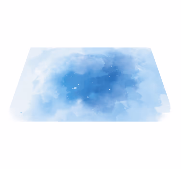 Vinil podovi minimalistički minimalistička plava akvarel - TenStickers